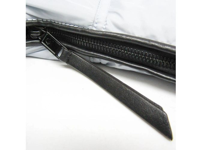 Borsa a Spalla Moncler SPREAD HOBO SMALL Nero Blu chiaro - vista 6