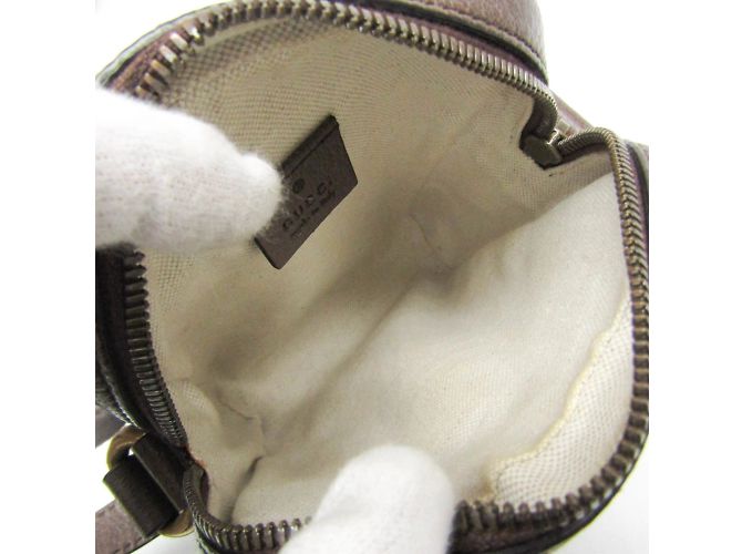 Borsa a Spalla Gucci Ophidia GG Piccola Marrone Beige - vista 3