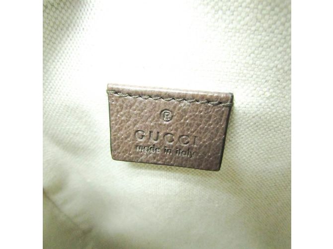 Borsa a Spalla Gucci Ophidia GG Piccola Marrone Beige - vista 8