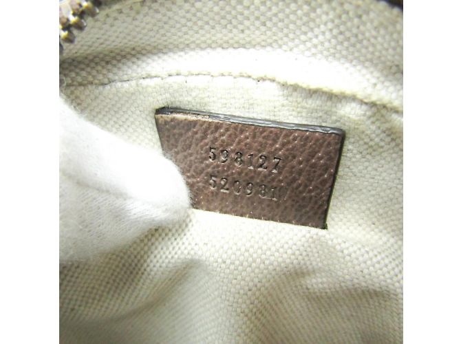 Borsa a Spalla Gucci Ophidia GG Piccola Marrone Beige - vista 9