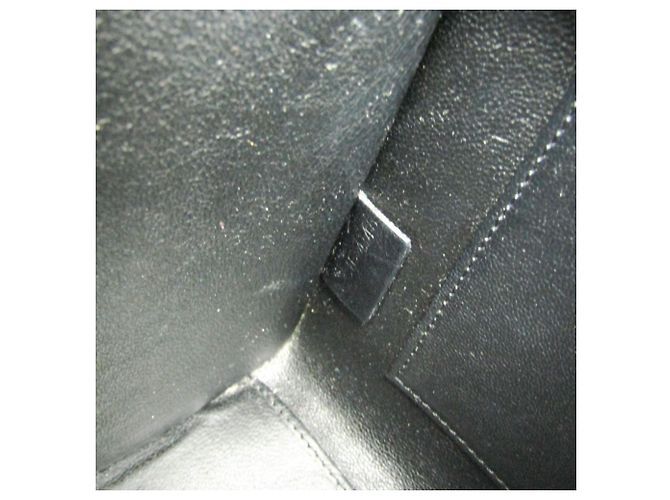 Céline Borsa a mano Celine Luggage Nano Shopper Nero Rosa Bordò - vista 13