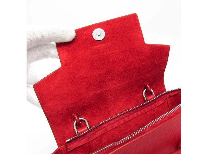 Belt Bag Céline Bolsa de cintura Celine Nano em couro vermelho - vista 10