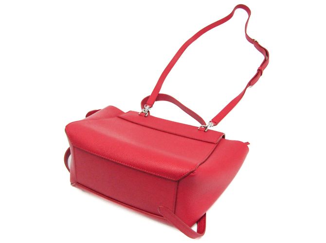 Belt Bag Céline Bolsa de cintura Celine Nano em couro vermelho - vista 2