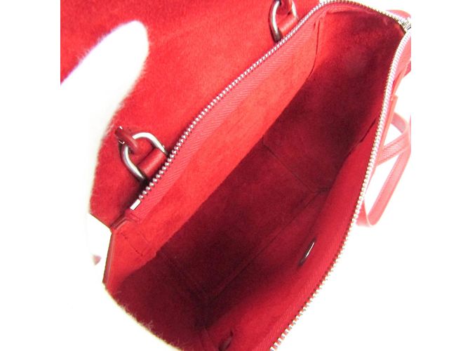 Belt Bag Céline Bolsa de cintura Celine Nano em couro vermelho - vista 3