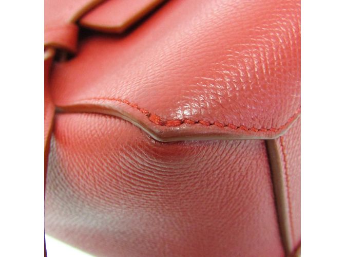 Belt Bag Céline Bolsa de cintura Celine Nano em couro vermelho - vista 4