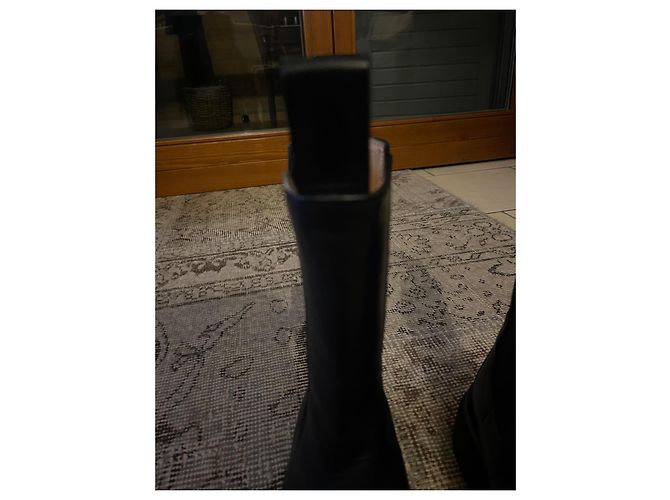 Botas Lug Bottega Veneta de piel negra Negro - vista 10