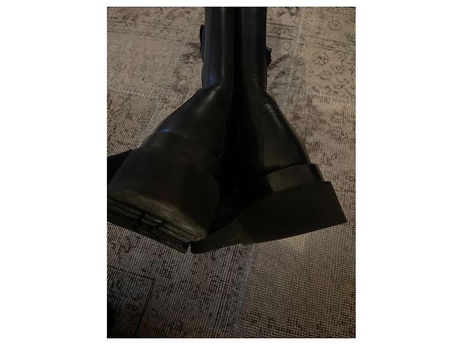 Botas Lug Bottega Veneta de piel negra Negro - vista 14