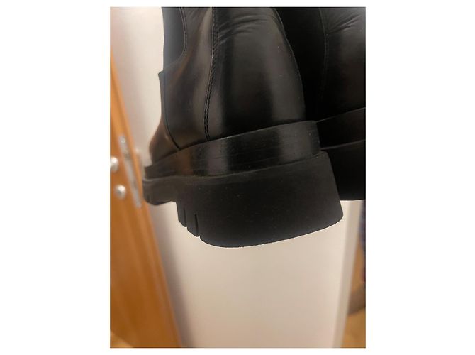 Botas Bottega Veneta de cuero negro 37 - vista 12