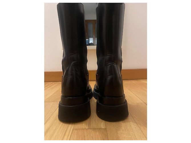 Botas Bottega Veneta de cuero negro 37 - vista 2