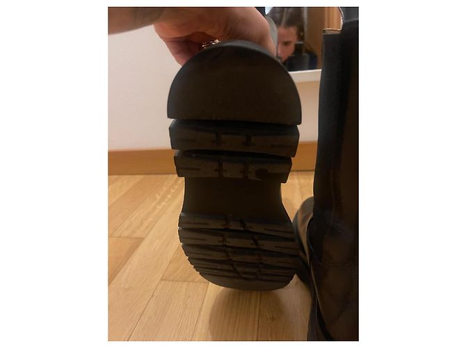 Botas Bottega Veneta de cuero negro 37 - vista 3