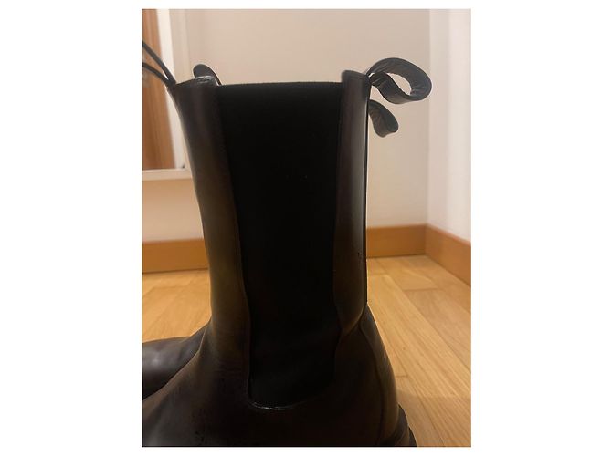 Botas Bottega Veneta de cuero negro 37 - vista 8