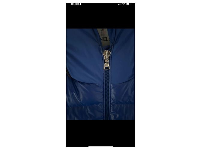 Moncler Mädchen Mantel hellblau aus Nylon - Ansicht 4