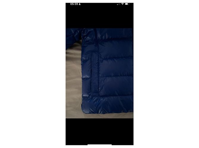 Moncler Mädchen Mantel hellblau aus Nylon - Ansicht 6