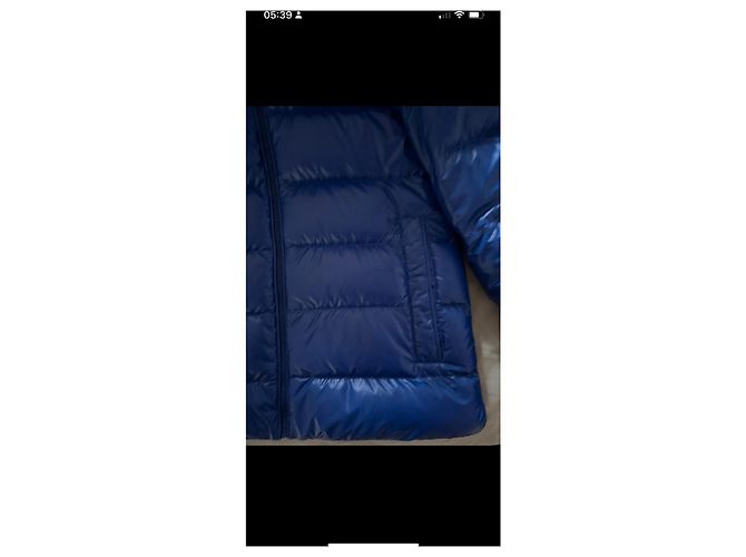 Moncler Mädchen Mantel hellblau aus Nylon - Ansicht 7