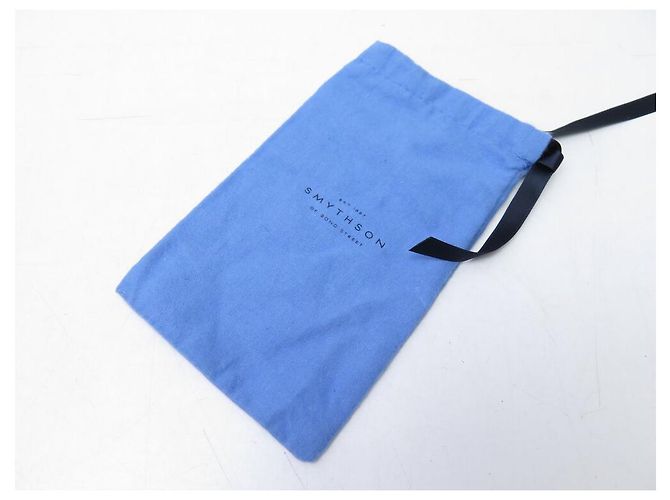 NINE LOT SMYTHSON GLASSES CASE + PANAMA LEATHER POUCH SET Navy blue - view 15