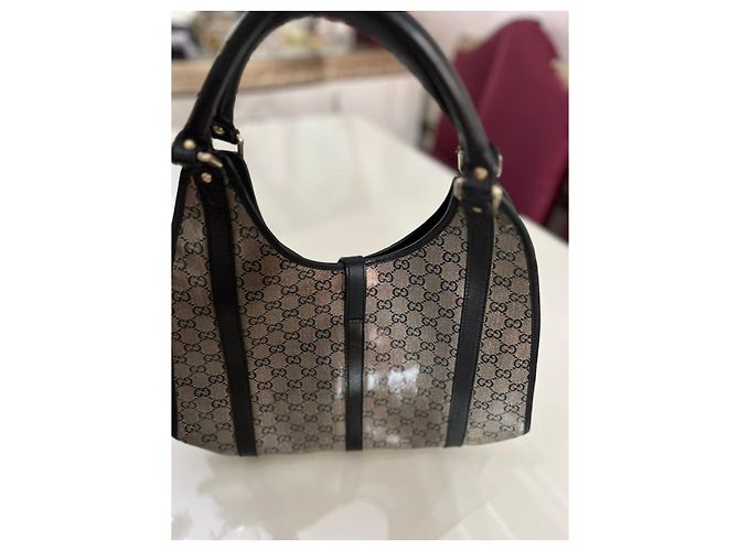 Gucci Joy Medium Monogram Cristallo Borsa a Spalla Pelle Nera Nero - vue 2