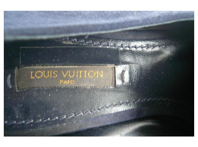 LOUIS VUITTON Pantofole in camoscio blu marino taglia 38 IT Blu scuro - vista 5
