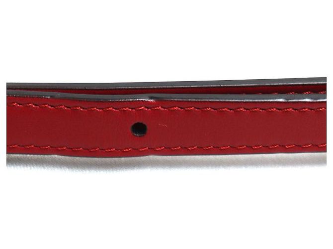 Gucci Interlocking G Heart Leather Shoulder Bag Red - view 4