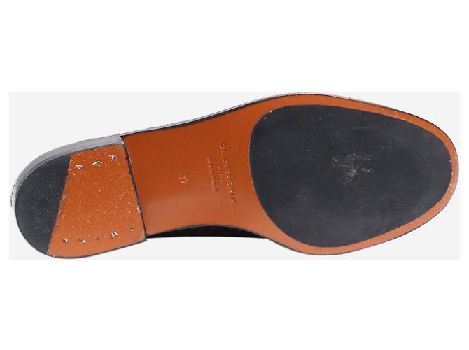 Robert Clergerie Schwarze Lackleder-Laser-Cut-Schuhe - Größe EU 37 - Ansicht 5