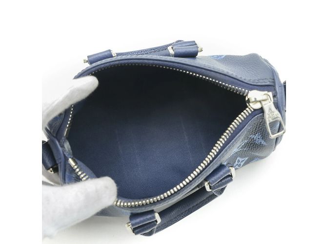 Borsa Keepall XS Monogramma Acquerello Louis Vuitton Blu - vista 5