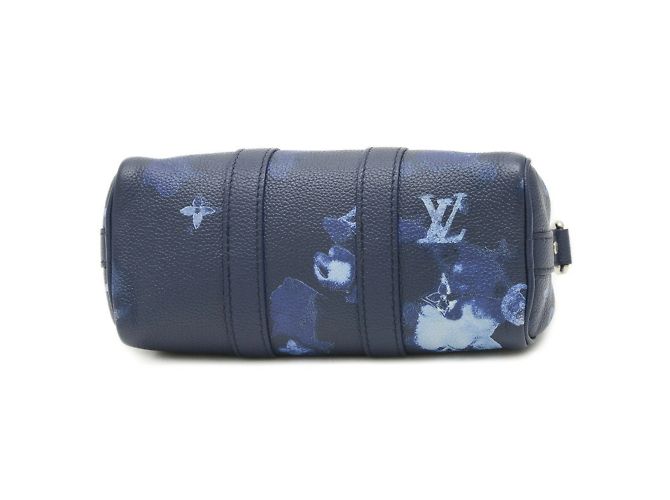 Borsa Keepall XS Monogramma Acquerello Louis Vuitton Blu - vista 7
