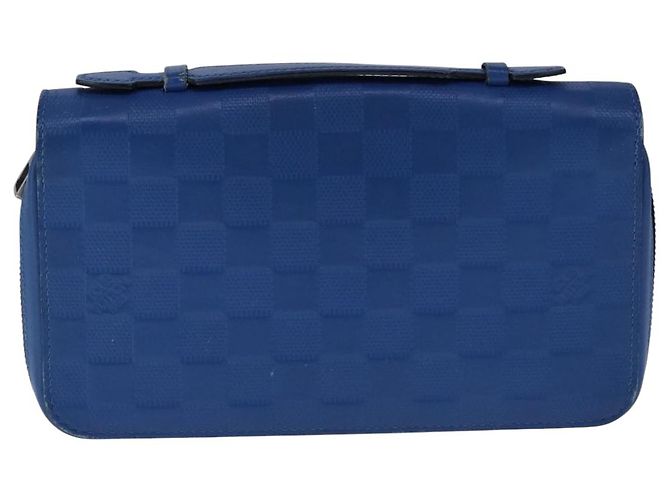LOUIS VUITTON Organizer Damier Infini Borsa Atholl Blu Nettuno N41396 Auth 106584 - vista 13