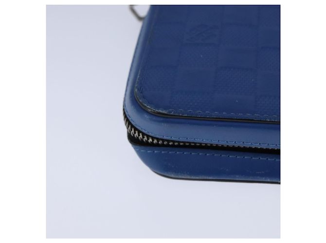 LOUIS VUITTON Organizer Damier Infini Borsa Atholl Blu Nettuno N41396 Auth 106584 - vista 14