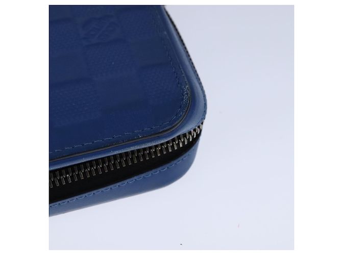 LOUIS VUITTON Organizer Damier Infini Borsa Atholl Blu Nettuno N41396 Auth 106584 - vista 17