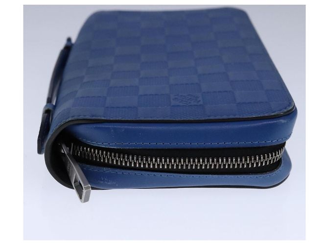 LOUIS VUITTON Organizer Damier Infini Borsa Atholl Blu Nettuno N41396 Auth 106584 - vista 3