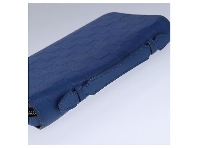 LOUIS VUITTON Organizer Damier Infini Borsa Atholl Blu Nettuno N41396 Auth 106584 - vista 6