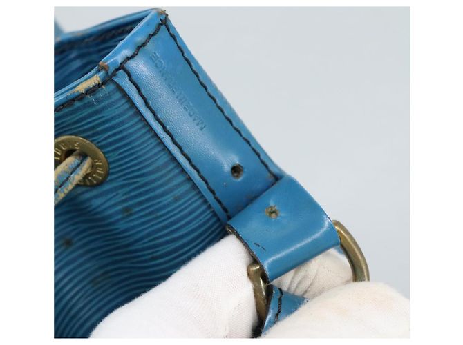 LOUIS VUITTON Epi Petit Noe Borsa a Spalla Blu M44105 LV Auth 106373 - vista 10