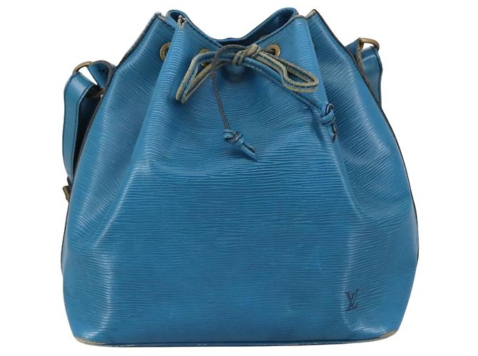 LOUIS VUITTON Epi Petit Noe Borsa a Spalla Blu M44105 LV Auth 106373 - vista 13