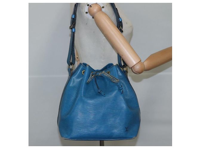 LOUIS VUITTON Epi Petit Noe Borsa a Spalla Blu M44105 LV Auth 106373 - vista 24