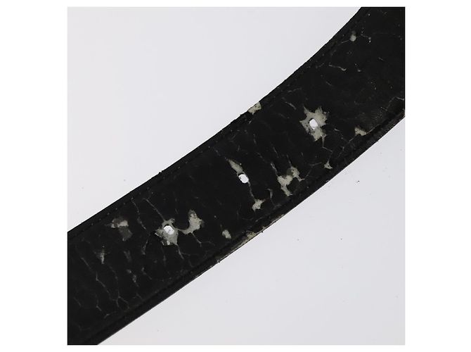 Schwarzer Leder-Gürtel Christian Dior Auth ti2452 - Ansicht 11