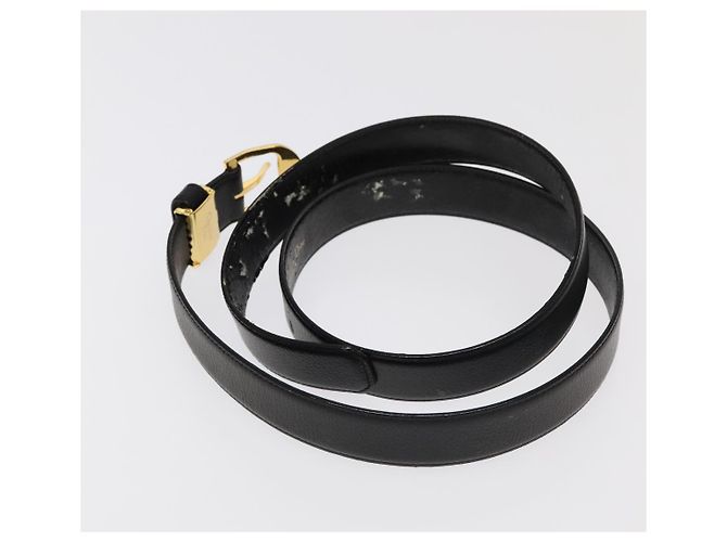 Schwarzer Leder-Gürtel Christian Dior Auth ti2452 - Ansicht 5