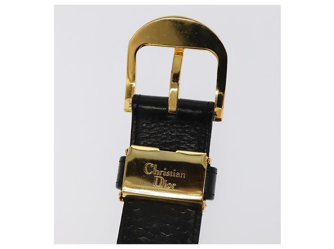 Schwarzer Leder-Gürtel Christian Dior Auth ti2452 - Ansicht 7