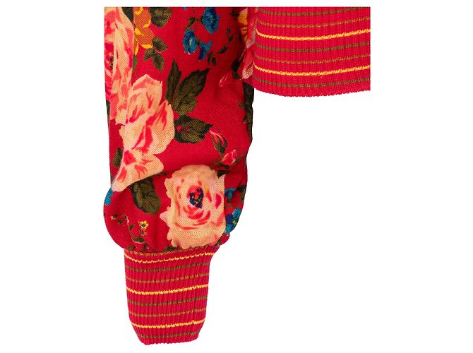 Emanuel Ungaro Top de lana con estampado floral Ungaro Roja - vista 10
