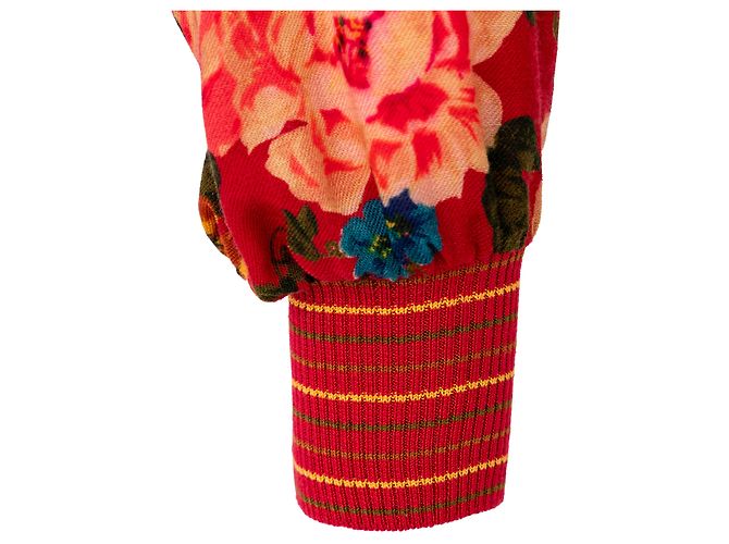 Emanuel Ungaro Top de lana con estampado floral Ungaro Roja - vista 11