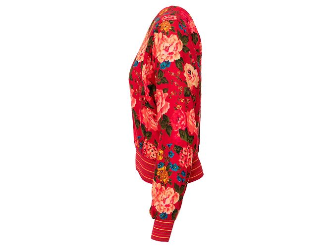 Emanuel Ungaro Top de lana con estampado floral Ungaro Roja - vista 2