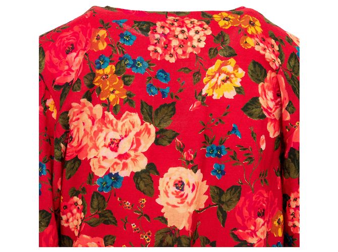 Emanuel Ungaro Top de lana con estampado floral Ungaro Roja - vista 5
