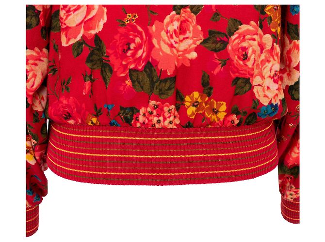Emanuel Ungaro Top de lana con estampado floral Ungaro Roja - vista 7