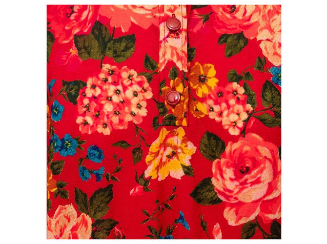 Emanuel Ungaro Top de lana con estampado floral Ungaro Roja - vista 8