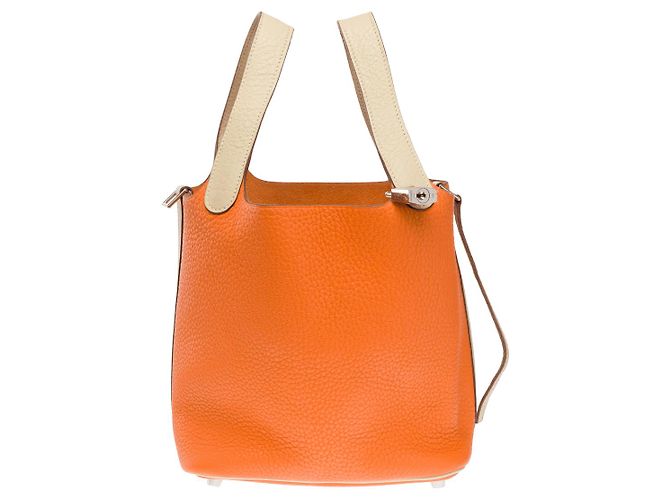 Hermès HERMES Picotin Ledertasche Orange - 102332 - Ansicht 2