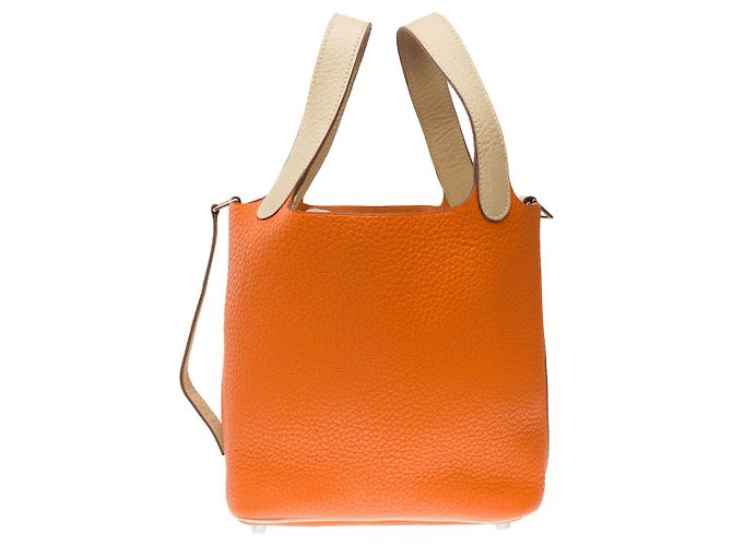 Hermès HERMES Picotin Ledertasche Orange - 102332 - Ansicht 3