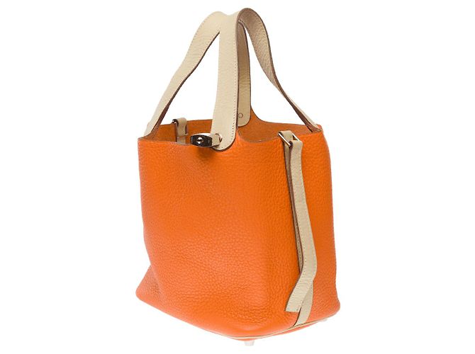 Hermès HERMES Picotin Ledertasche Orange - 102332 - Ansicht 4