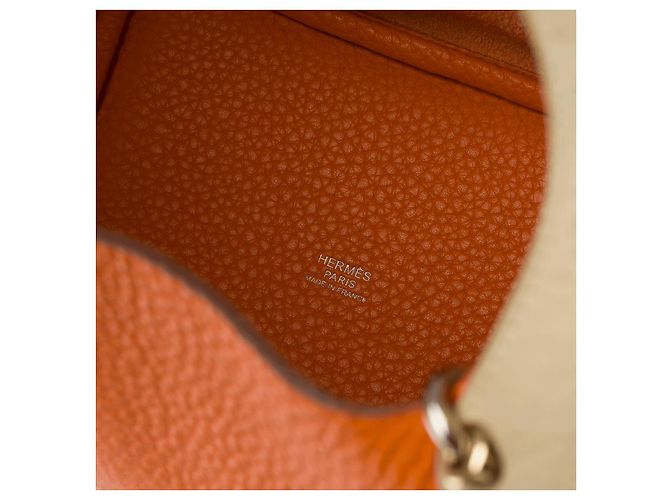 Hermès HERMES Picotin Ledertasche Orange - 102332 - Ansicht 6