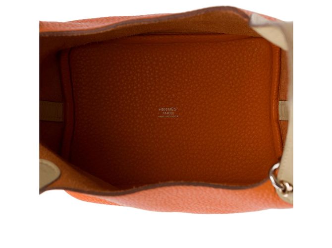 Hermès HERMES Picotin Ledertasche Orange - 102332 - Ansicht 8