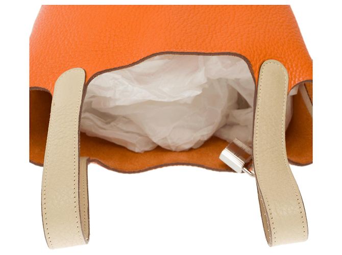 Hermès HERMES Picotin Ledertasche Orange - 102332 - Ansicht 9