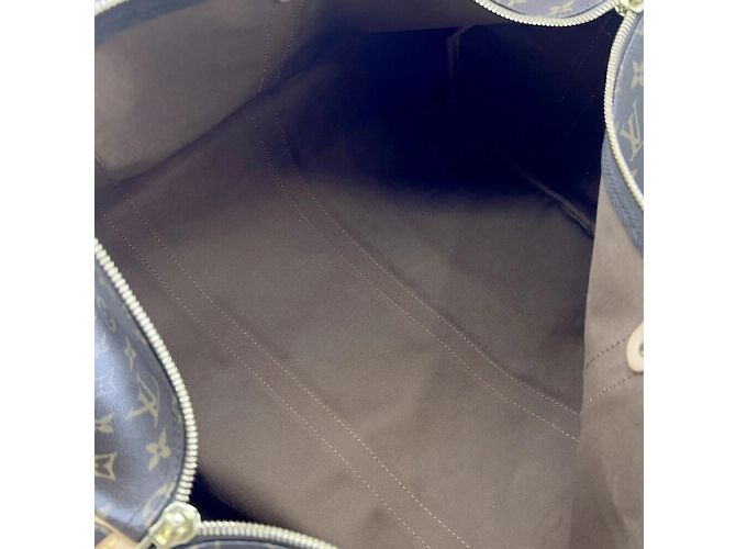 Borsa Louis Vuitton Keepall Bandouliere MB0065 45 Marrone - vista 7