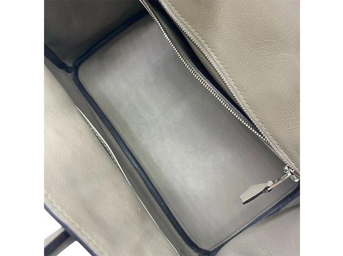 Hermès Hermes Birkin 25 Swift Handtasche Grau Asphalt Braun - Ansicht 14